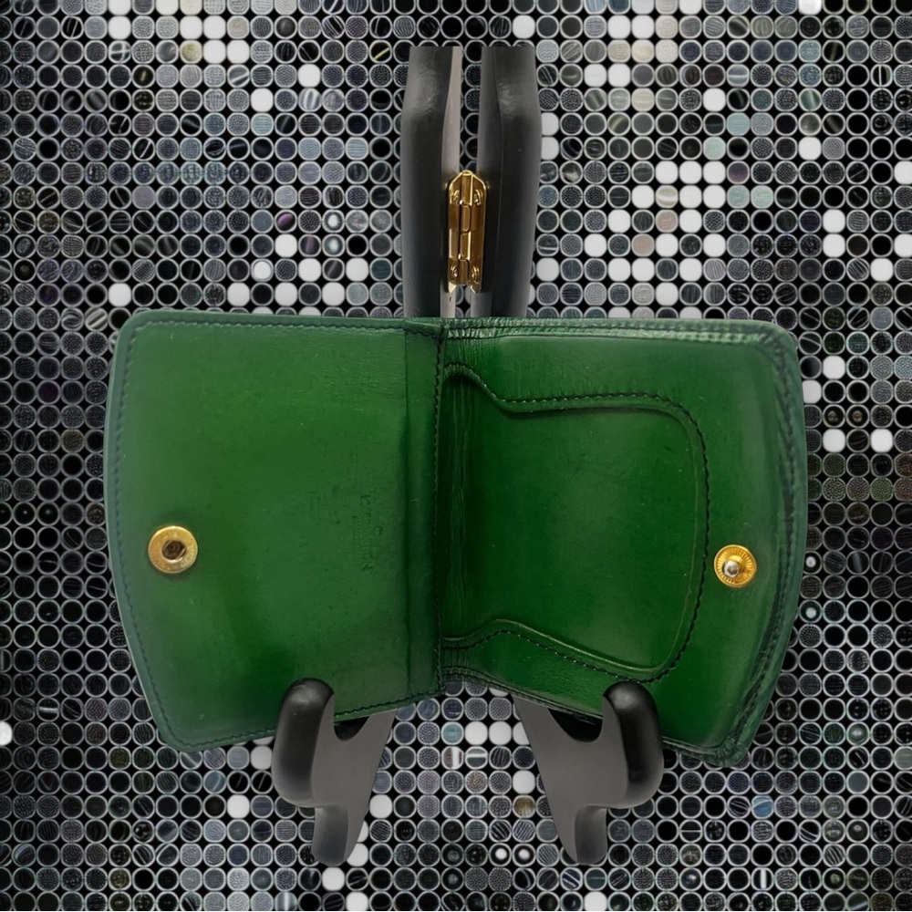 LOUIS VUITTON LV โMalletierโ Vintage Paris Green ๐ EPI Vintage Card Holder EUC ๐ - Picture 4 of 12